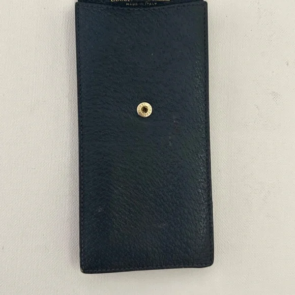 Vintage Gucci Glasses, Sunglass or Cigarette Case Blue GG Supreme Sherry Line - Picture 10 of 14